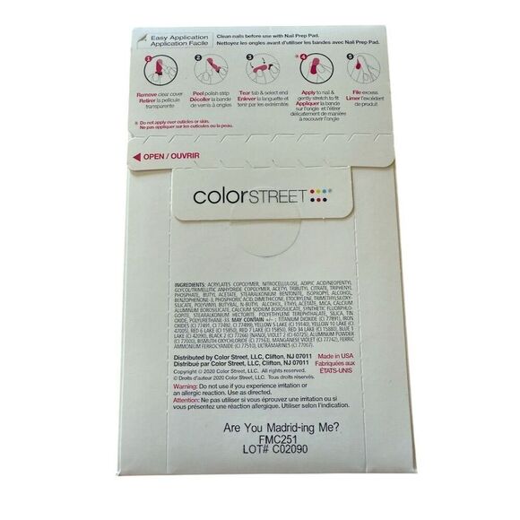 Color Street Are You Madriding Me Red Nail Polish Strips - Picture 3 of 4